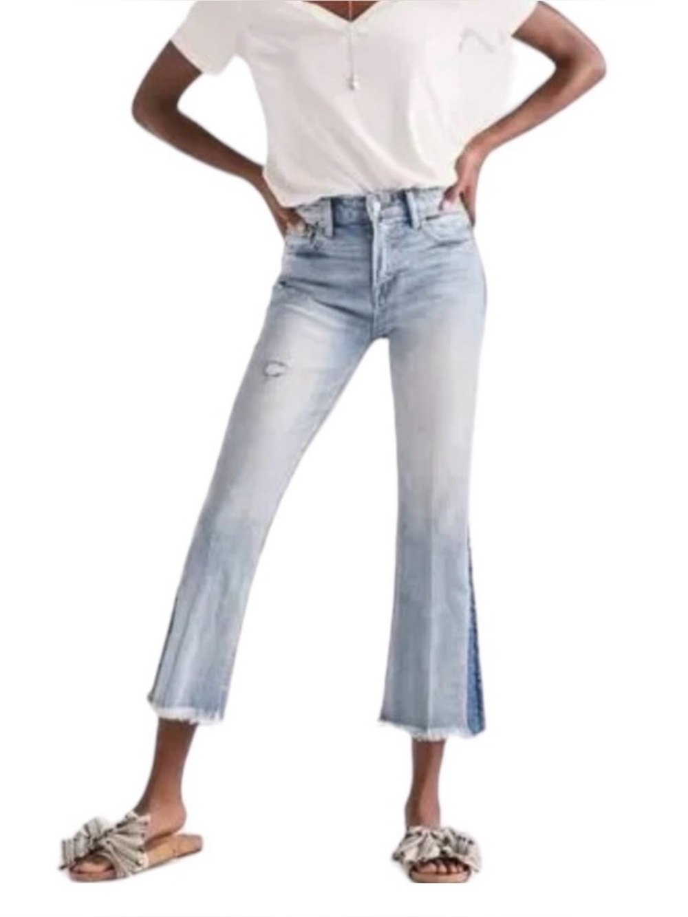 Lucky Brand Bridgette Cropped Flare Jeans Size 0/25